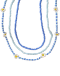 Blue Daisy Necklace Set