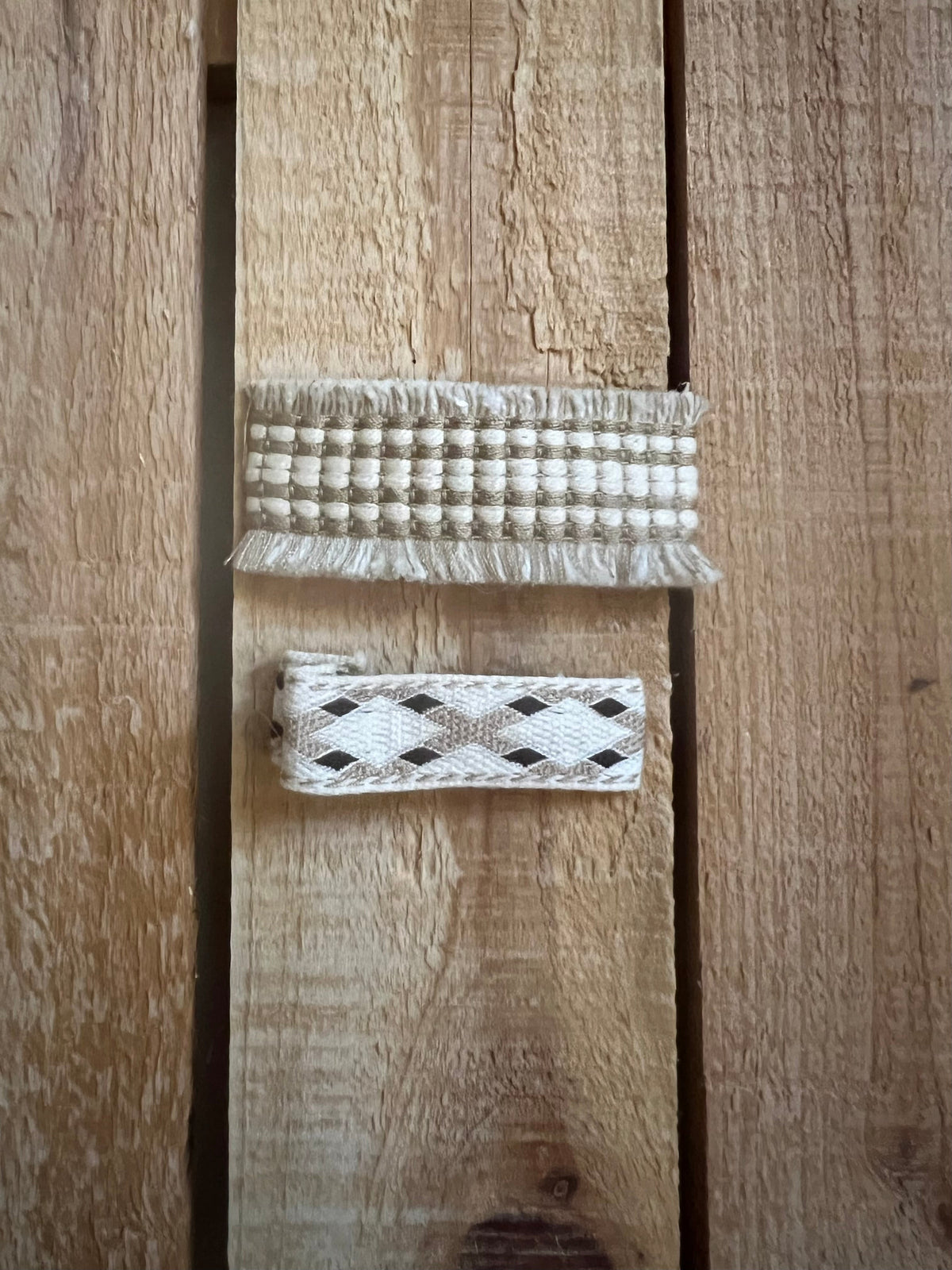 Embroidered Braided Hair Clips