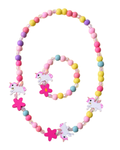 Wooden Unicorn Necklace Set