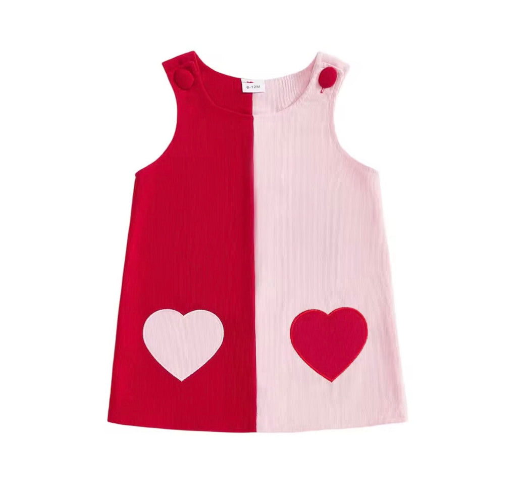 Color Block Heart Dress