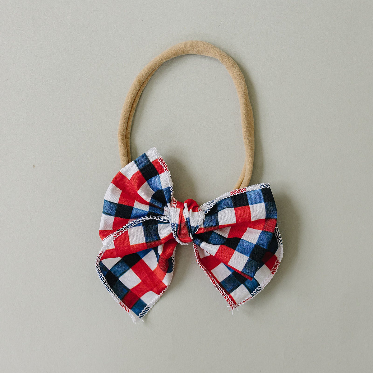 All American Plaid Hair Bows