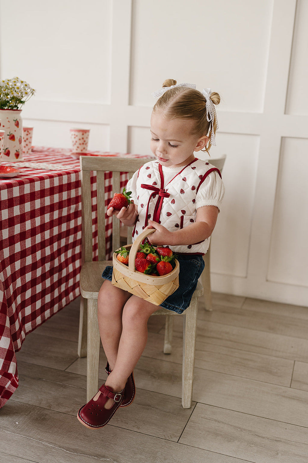 Strawberry Quilted Vest