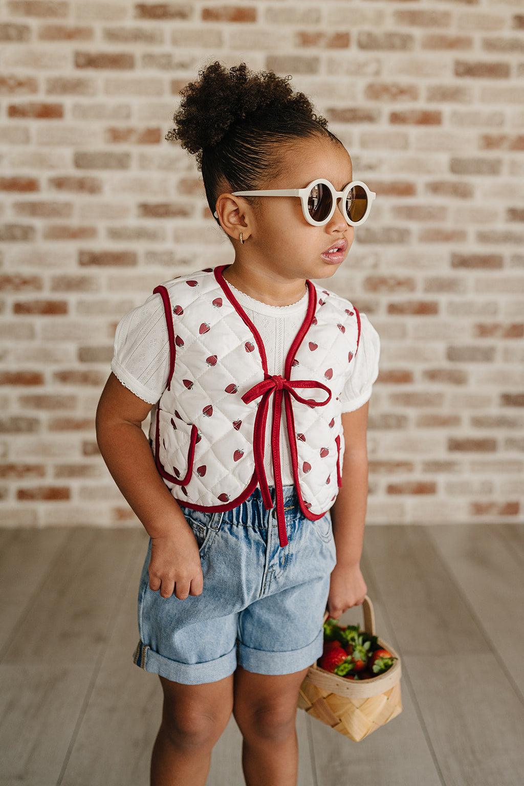 Strawberry Quilted Vest